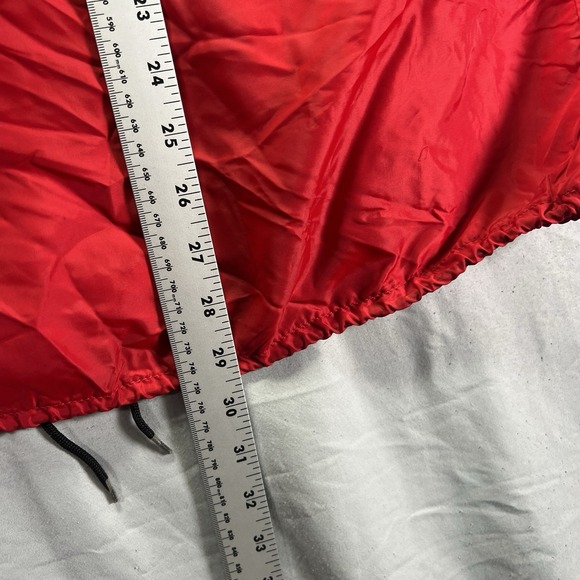 True Vintage College Jacket Mens Large Red Windbreaker Thiel Snap Light Weight - Picture 8 of 8